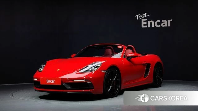 Porsche 718 Boxster 2024 Красный из Кореи
