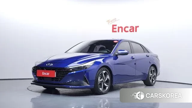 Hyundai Avante (CN7) 2020 Синий из Кореи