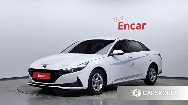Hyundai Avante (CN7) 2021 Белый из Кореи