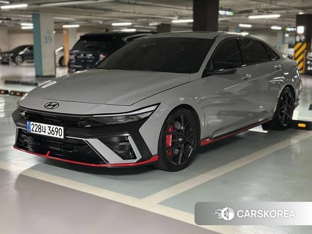 Hyundai The New Avante (CN7) 2024 Серебристо-серый из Кореи