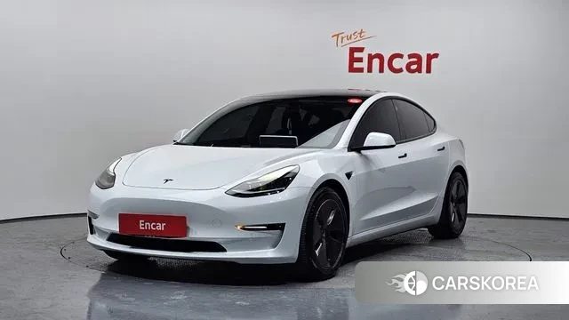Tesla Model 3 2021 Белый из Кореи