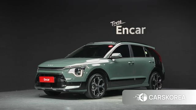 Kia Di Ol Nu Niro 2022 Темно-зеленый из Кореи
