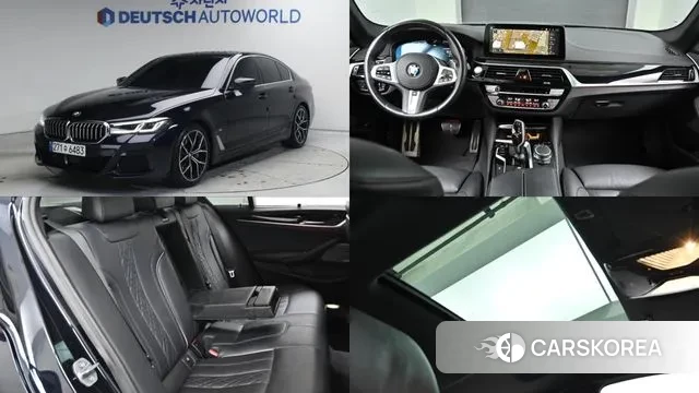 BMW 5 Series (G30) 2022 Черный из Кореи