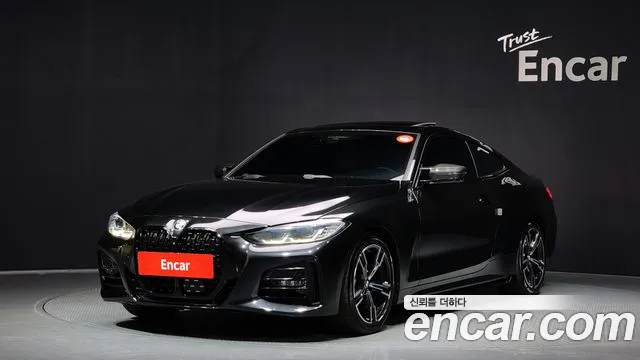 BMW 4 Series (G22) 2021 Черный из Кореи