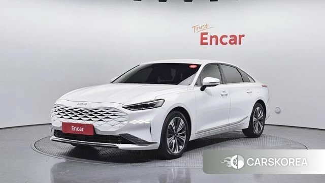 Kia K8 Hybrid 2023 Белый из Кореи