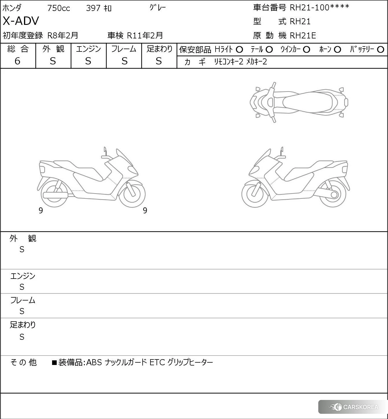 Проданный Honda X-ADV 750 id 3948444 из Японии, фото 5