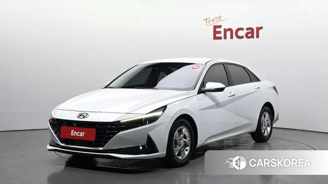 Hyundai Avante (CN7) 2021 Белый из Кореи