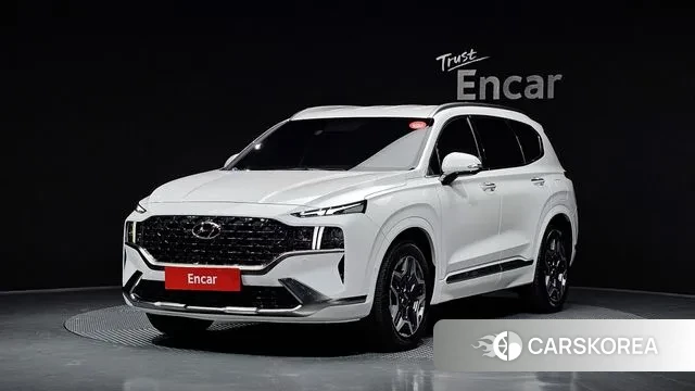 Hyundai The New Santa Fe 2023 Белый из Кореи