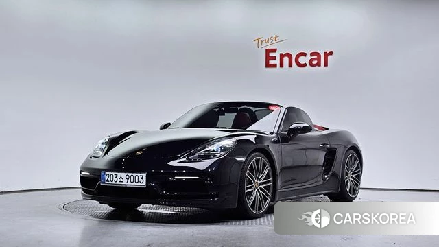 Porsche 718 Boxster 2019 Черный из Кореи