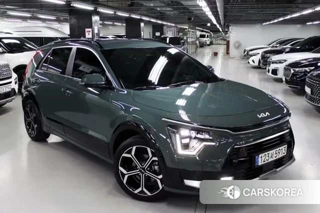 Kia Di Ol Nu Niro 2022 Светло-зеленый из Кореи