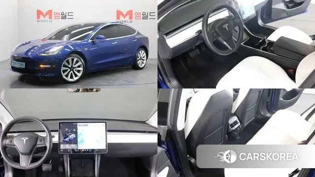 Tesla Model 3 2020 Синий из Кореи