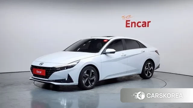 Hyundai Avante (CN7) 2021 Белый из Кореи