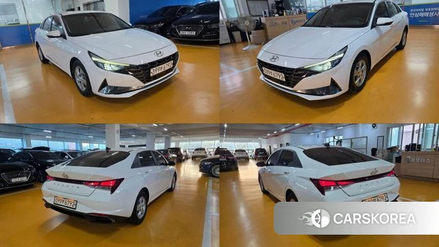 Hyundai Avante (CN7) 2020 Белый из Кореи