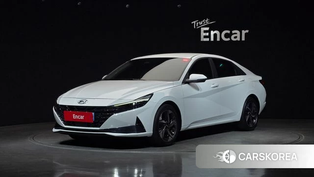 Hyundai Avante (CN7) 2022 Белый из Кореи