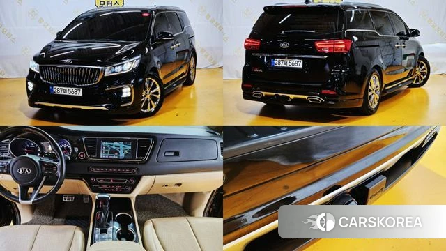 Kia The New Carnival 2018 Черный из Кореи