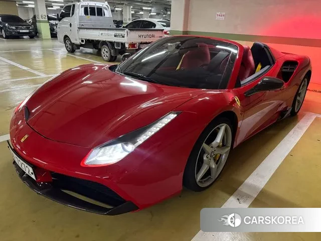 Ferrari 488 Spider 2018 Красный из Кореи