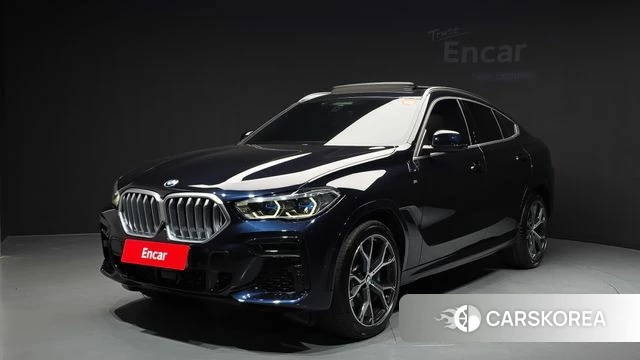 BMW X6 (G06) 2022 Черный из Кореи