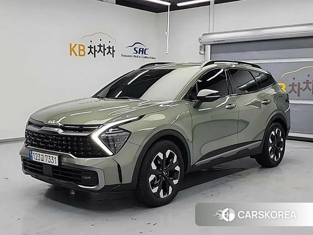 Kia Sportage 5th Generation 2021 Светло-зеленый из Кореи