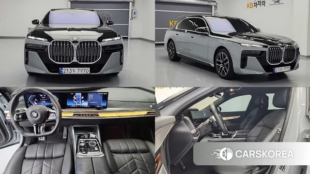 BMW 7 Series (G70) 2024 Серебряный двухцветный из Кореи