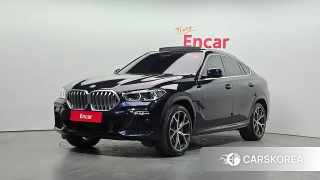 BMW X6 (G06) 2021 Черный из Кореи