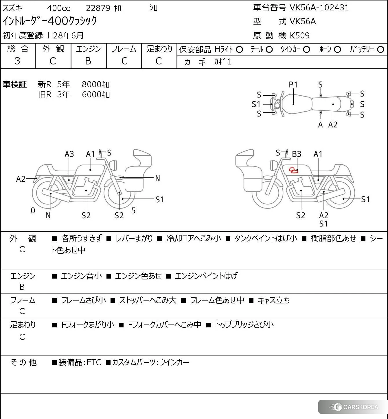Проданный Suzuki INTRUDER 400 CLASSIC id 4206252 из Японии, фото 5