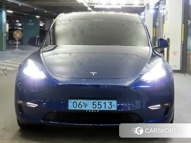 Tesla Model Y 2022 Синий из Кореи