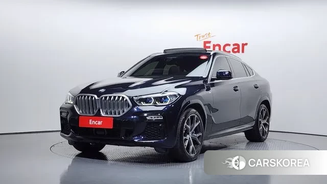 BMW X6 (G06) 2021 Черный из Кореи