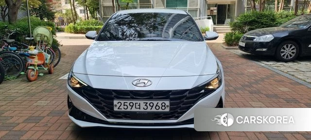 Hyundai Avante (CN7) 2020 Белый из Кореи