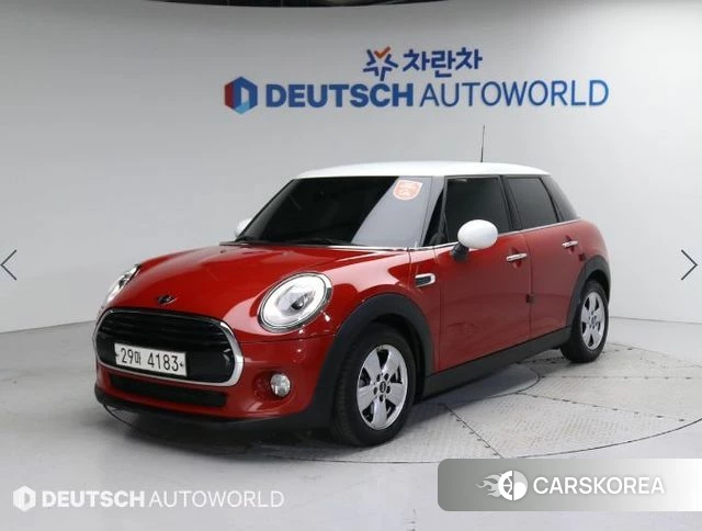 Mini Cooper 2018 Красный из Кореи