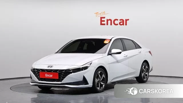 Hyundai Avante (CN7) 2022 Белый из Кореи