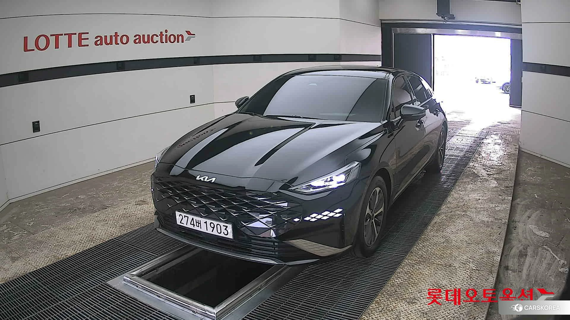 Kia K8 Hybrid 2024 Черный из Кореи