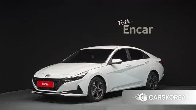 Hyundai Avante (CN7) 2023 Белый из Кореи