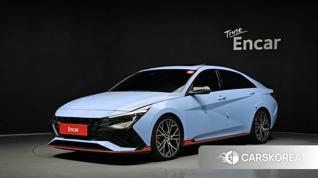 Hyundai Avante (CN7) 2022 Небесно-голубой из Кореи
