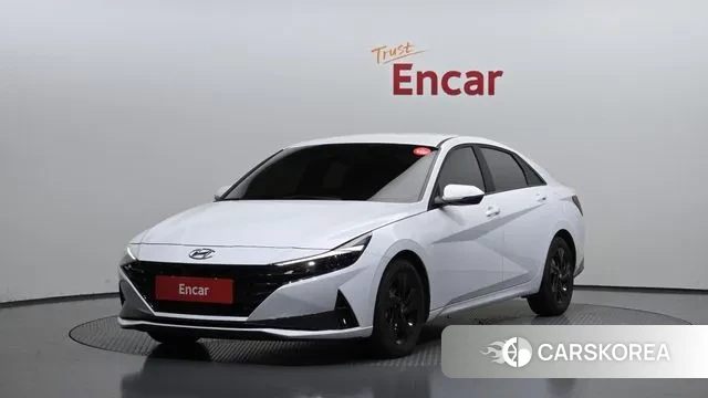 Hyundai Avante Hybrid (CN7) 2022 Белый из Кореи