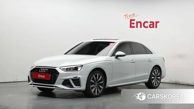 Audi A4 (B9) 2023 Белый из Кореи