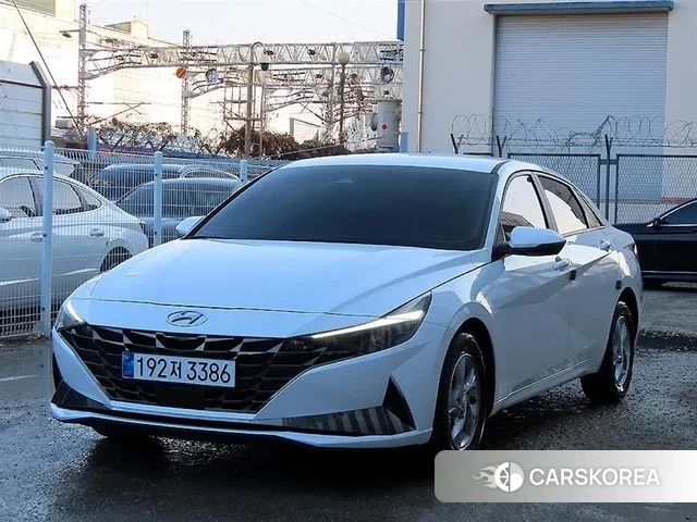 Hyundai Avante (CN7) 2020 Белый из Кореи