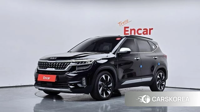 Kia Seltos 2022 Черный из Кореи