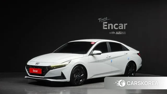 Hyundai Avante Hybrid (CN7) 2020 Белый из Кореи