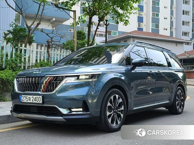 Kia Carnival 4th generation 2021 Небесно-голубой из Кореи
