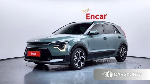 Kia Di Ol Nu Niro 2022 Темно-зеленый из Кореи