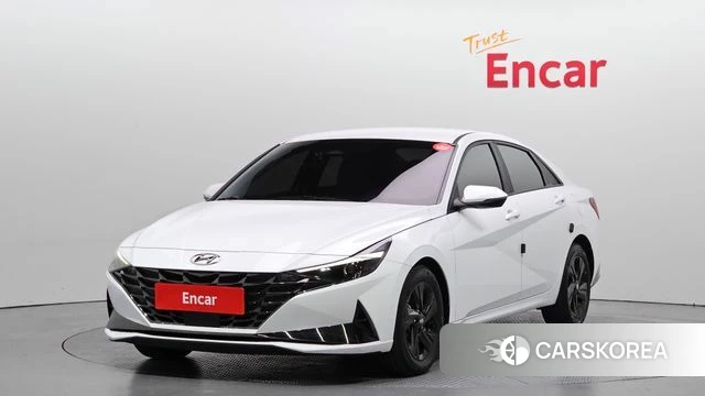 Hyundai Avante (CN7) 2022 Белый из Кореи