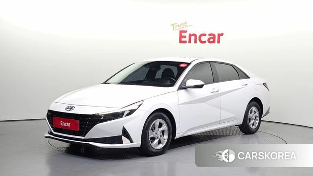 Hyundai Avante (CN7) 2021 Белый из Кореи