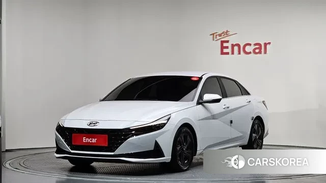Hyundai Avante (CN7) 2021 Белый из Кореи