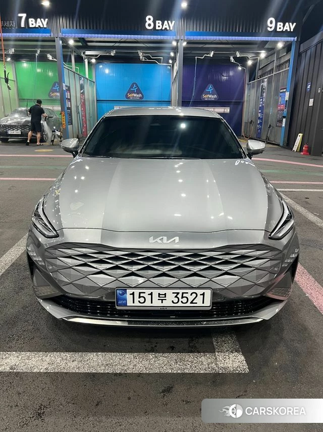 Kia K8 Hybrid 2022 Серебристо-серый из Кореи, фото 2