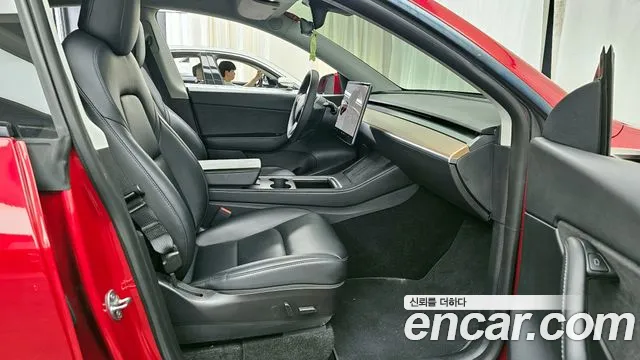 Tesla Model Y 2021 Красный из Кореи, фото 2