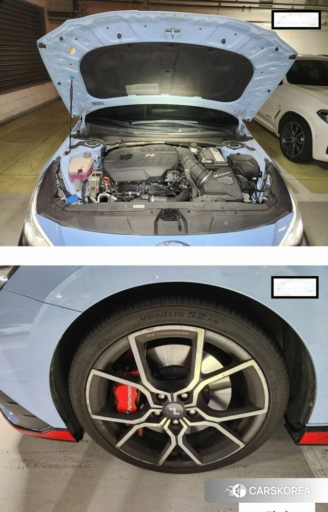 Hyundai Avante (CN7) 2022 Небесно-голубой из Кореи, фото 2