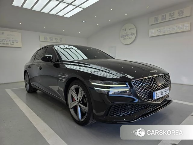 Genesis G80 (RG3) 2022 Черный из Кореи, фото 2