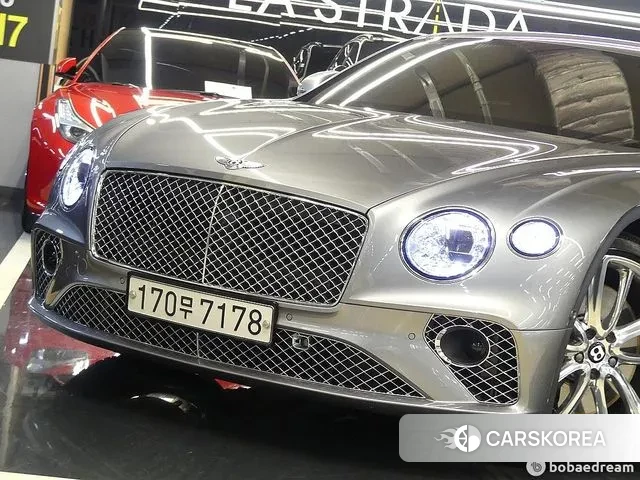 Bentley Continental GT 3rd Generation 2022 Серебристо-серый из Кореи, фото 2