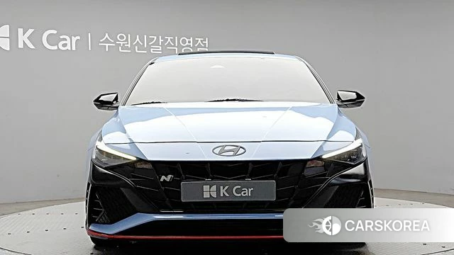Hyundai Avante (CN7) 2021 Небесно-голубой из Кореи, фото 2