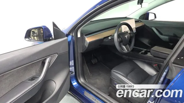 Tesla Model Y 2021 Синий из Кореи, фото 2